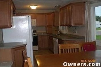NEW KITCHEN WITH MAPLE CABINETS AND CERAMIC TILE FLOORS