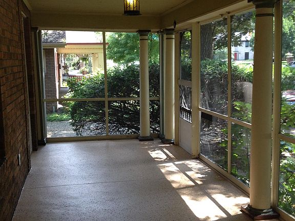 Screened porch looking east