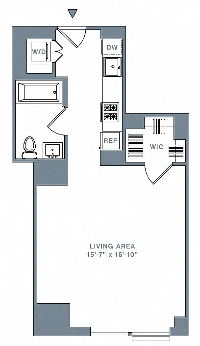Floor plan Studio-36-51 G