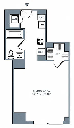 Floor plan Studio-36-51 G