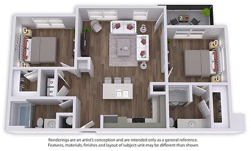 Floor plan B3 - 2 Bed