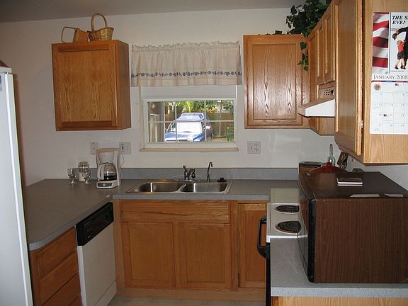 Kitchen with a view of your backyard