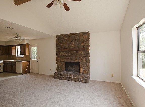 Living room with access to kitchen