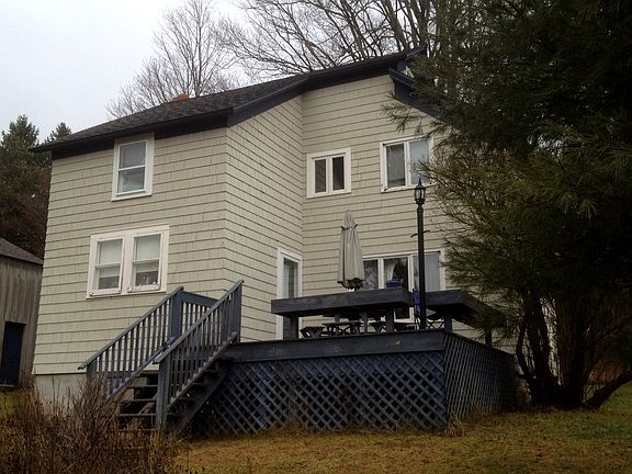 Back of house, large deck