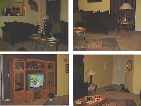 Living Room with recess wall