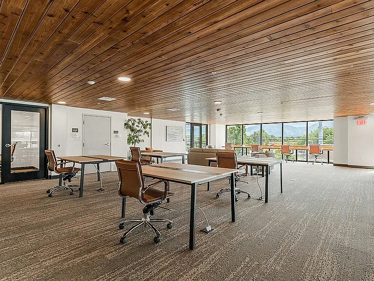On-Site Coworking Area at Current Apartments