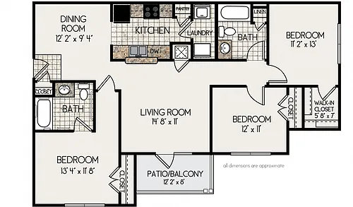 Floor plan 3A Floorplan