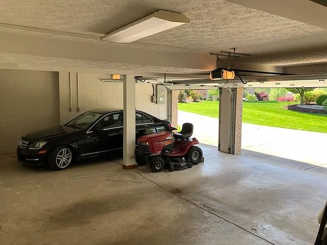 3-car garage with storage