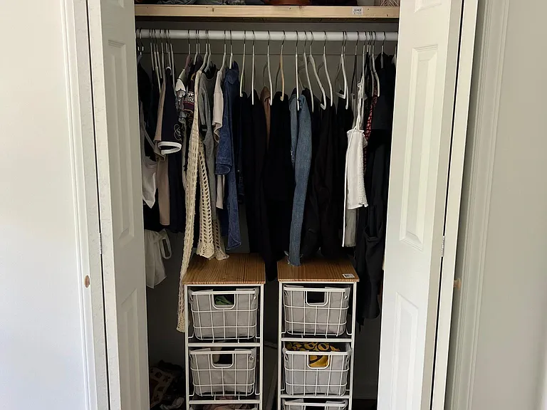 One of 2 closets in bedroom