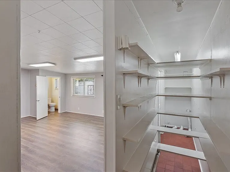 Pantry area in the kitchen.