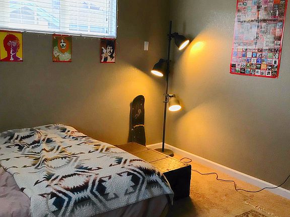 Master with attached bathroom and walk-in closet