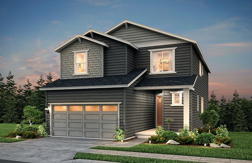 The Edmonds, a two-story single family home shown in Exterior Home Design B.