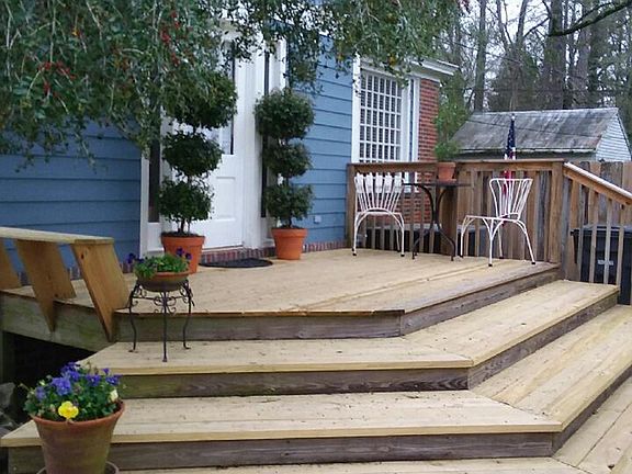 Front door and deck