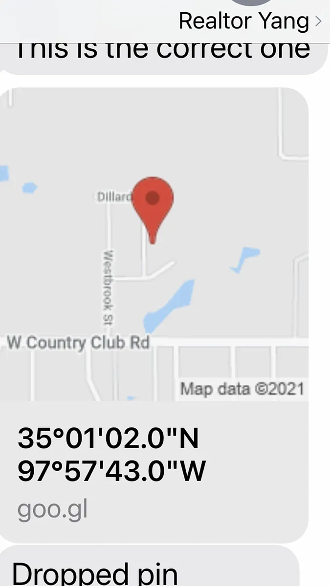 Correct House location - 2932 Russell Rd