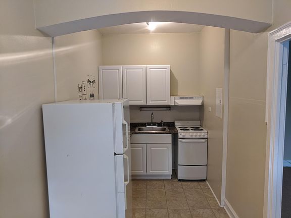 Cooking side of kitchen