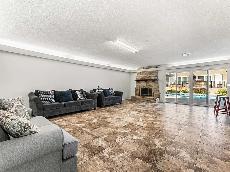 Spacious recreation room - downstairs gathering area