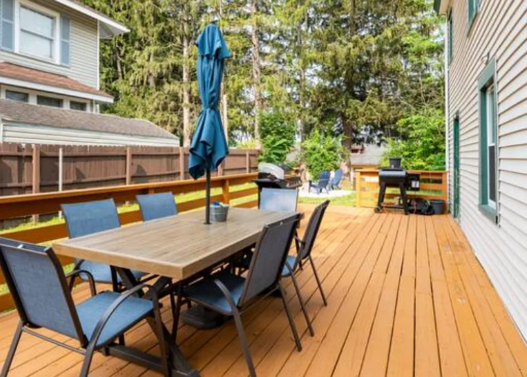 Deck with Sitting Area and Grill