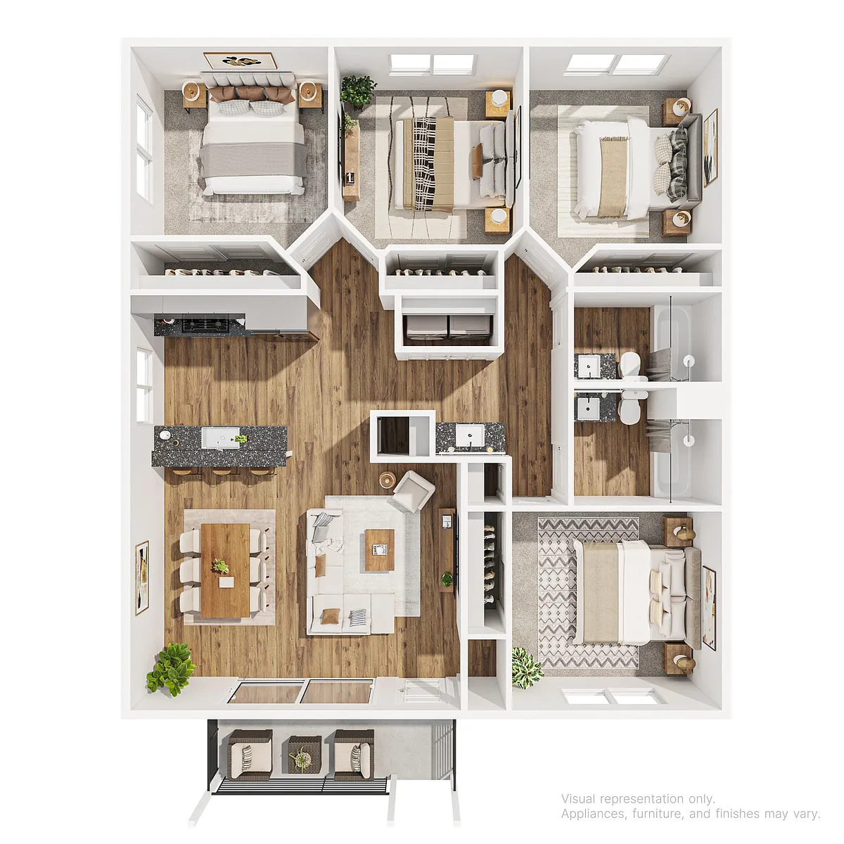 Floor plan 4 Bedroom 2 Bath