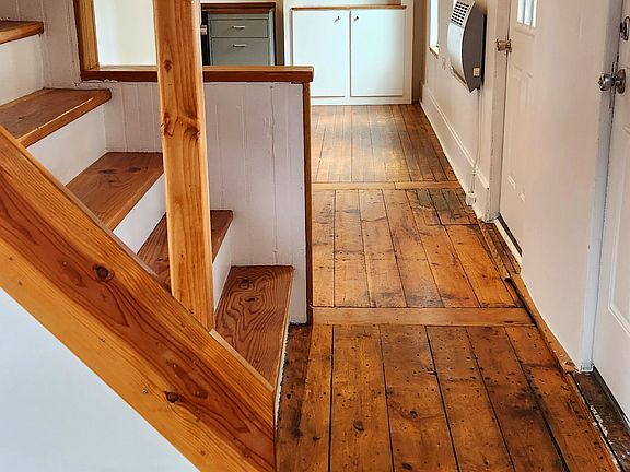 View from living area through to kitchen.