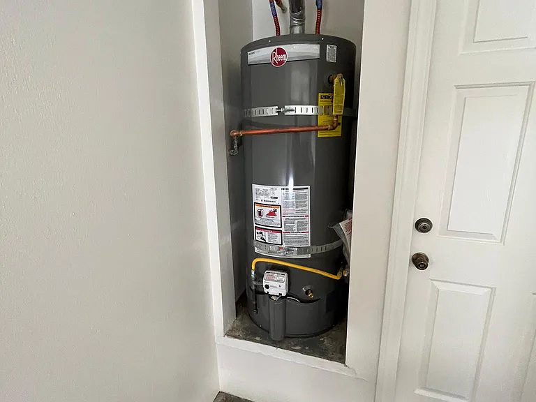 1 year old new water heater 8-14-22