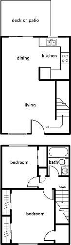 Floor plan 2 Bed