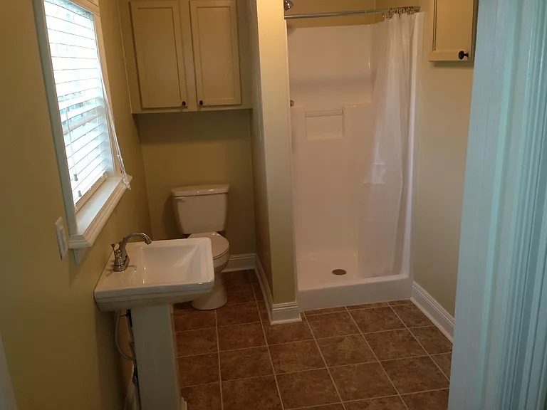 Utility room with shower
