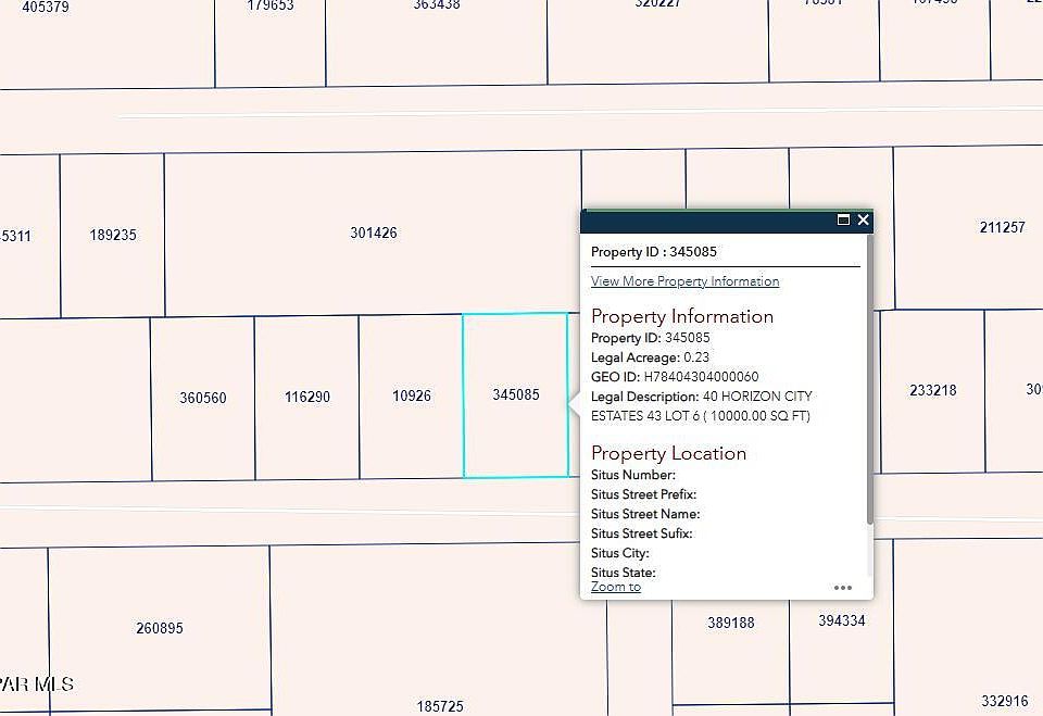 1st image of Pn 345085 40 Horizon City Ests Lot 6