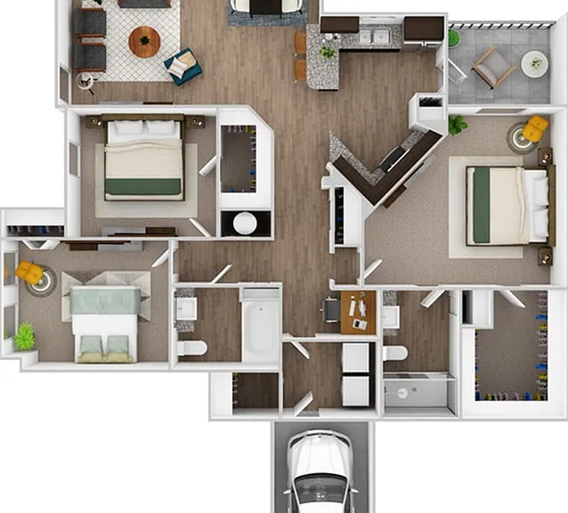 3 Bedroom | 2 Bathroom | 1508 SF 3 Bedroom | 2 Bathroom | 1508 SF
