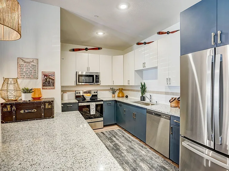 Two Bedroom Kitchen with Island