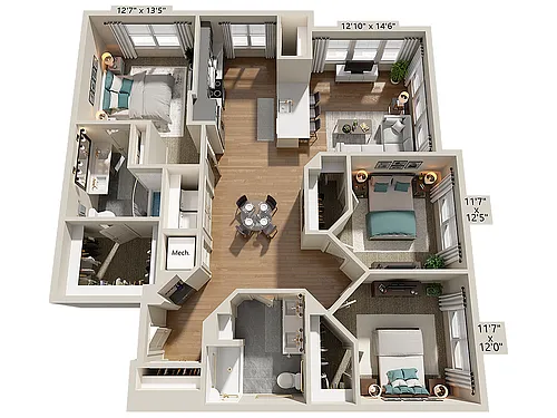 Floor plan C1H