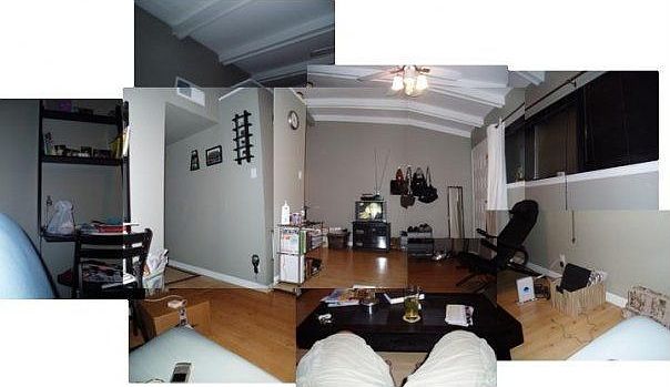 Mosaic of living area.
