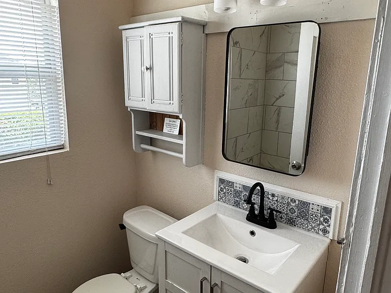 Newly updated bathroom.