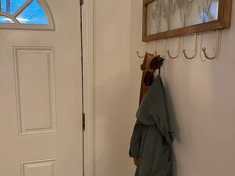 Living room - storage behind front door