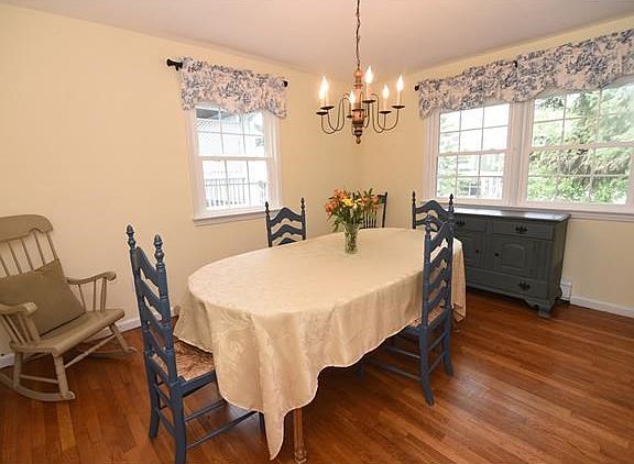 Formal dining room with new windows.
