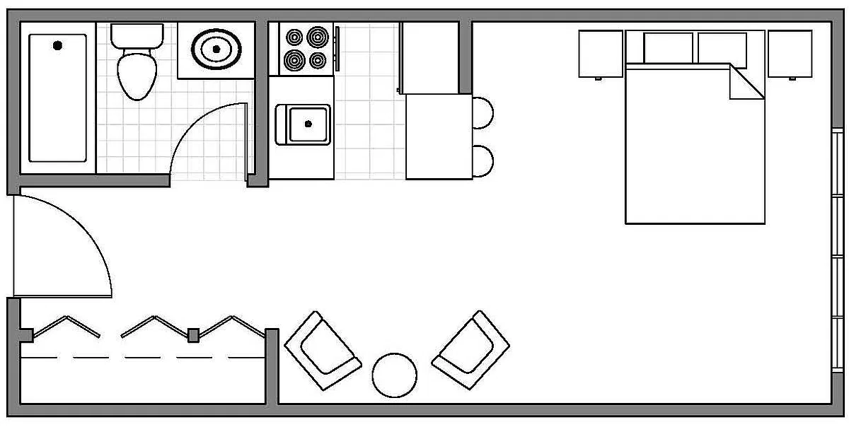 Floor plan Studio