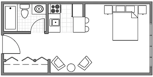 Floor plan Studio