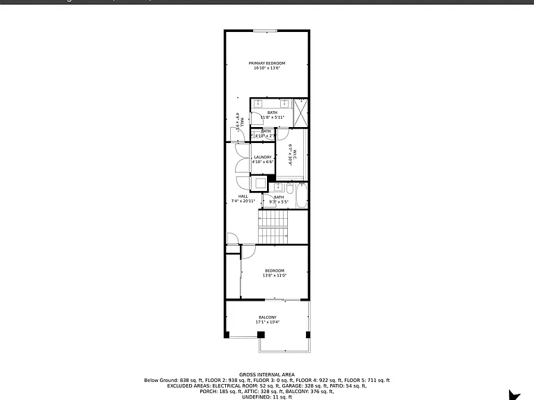 Second Level Floor Plan