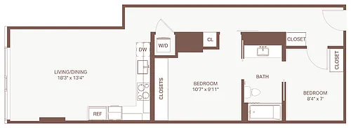 Floor plan Open 2x1 E2 Olympic