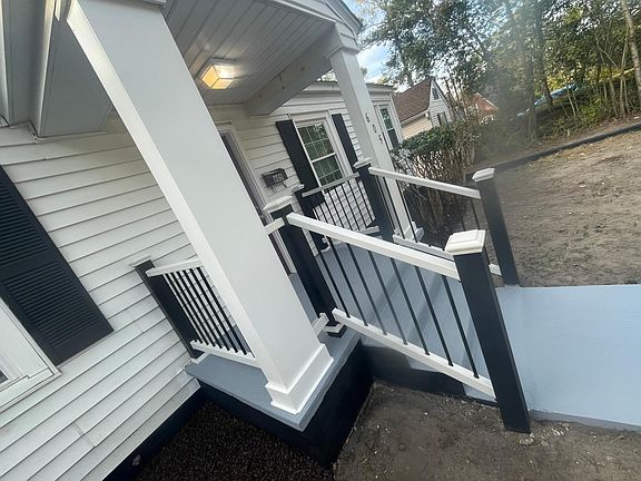 New hand railings, rebuilt porch and new walkway