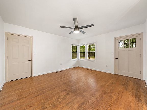 Living room with garage access