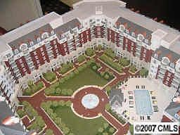 Birdseye view of whole complex