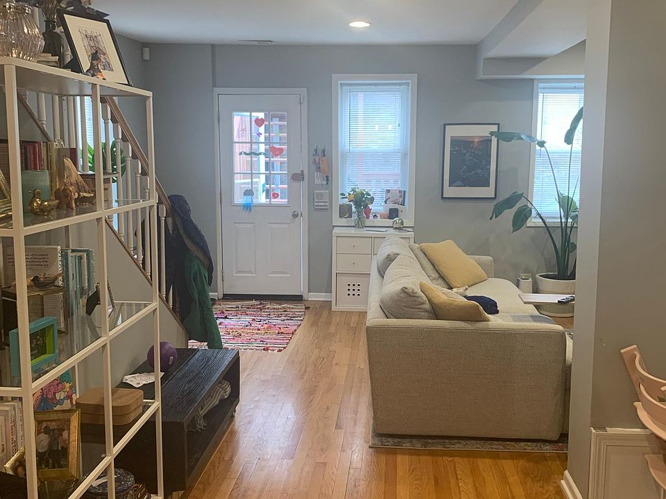 Entryway and living room