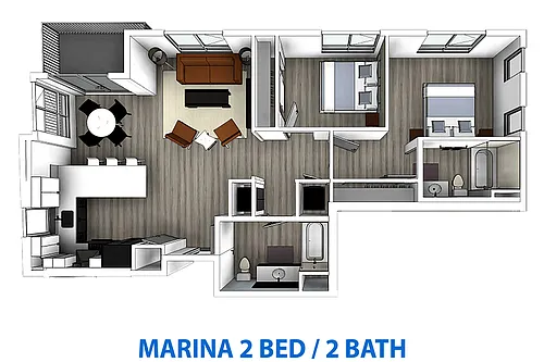 Floor plan 2 Bedroom