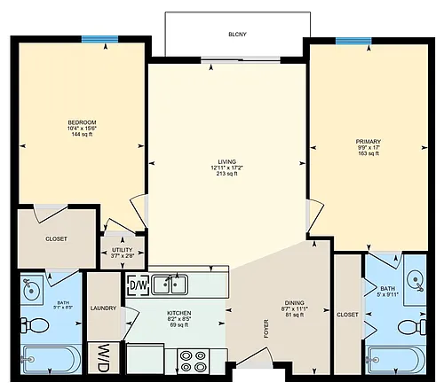 Floor plan 224 Balloon Festival Views
