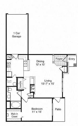 Floor plan A2 Attached Garage Included