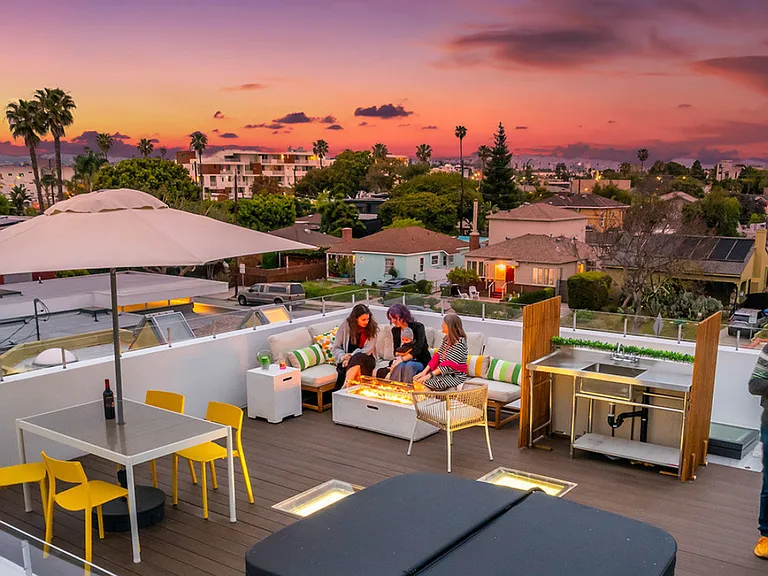 The roof terrace