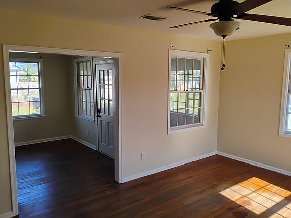 View of living room and dining room