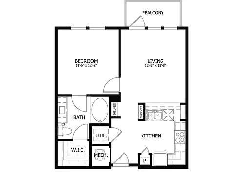 Floor plan Stag's Leap 8A2