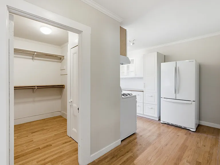 closet and kitchen entry
