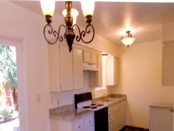 Kitchen with new granite 